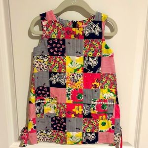 EUC size 3 Lilly Pulitzer patchwork print shift dress